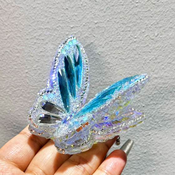 Large Diamond Double-Layer Butterfly Silicone Resin Mold