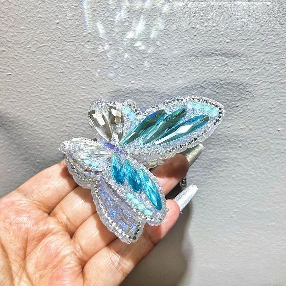 Large Diamond Double-Layer Butterfly Silicone Resin Mold