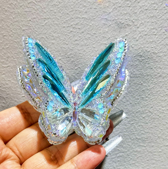Large Diamond Double-Layer Butterfly Silicone Resin Mold