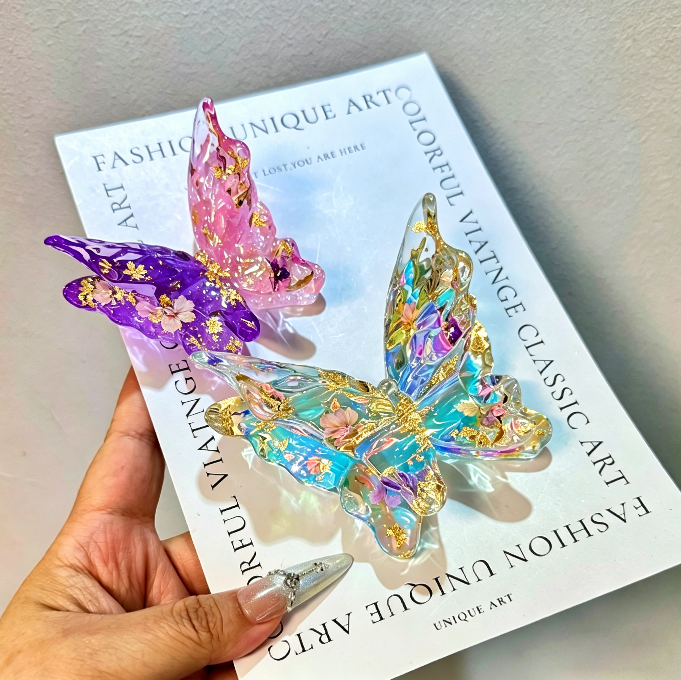 Double-Layer Butterfly Phone Stand Silicone Resin Mold